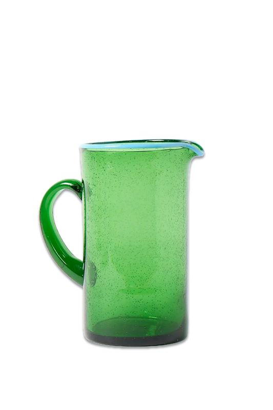 Akira Green Bubble Glass Jug