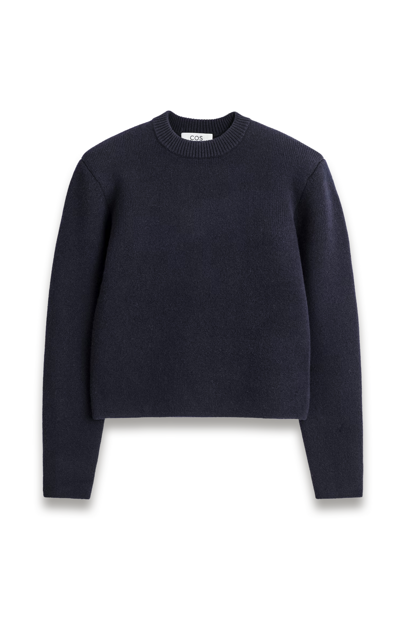 Sculpted-shoulder Merino Wool Jumper