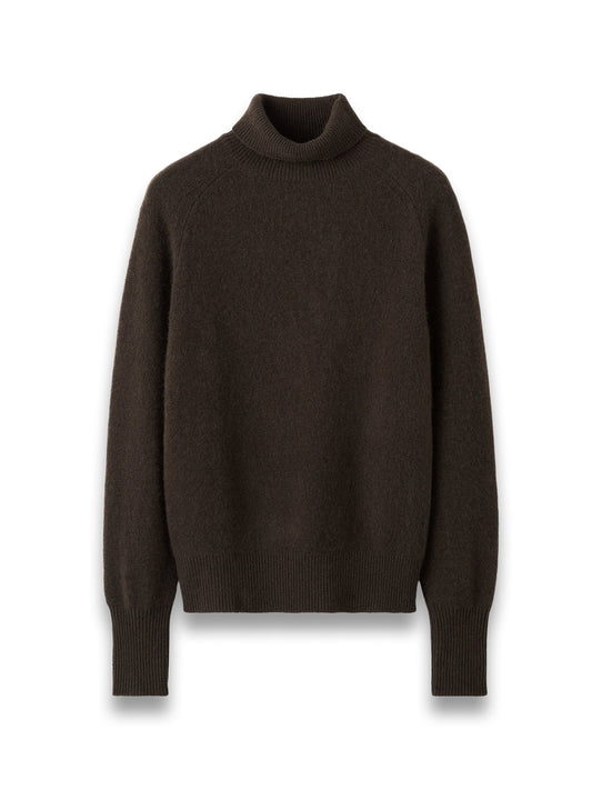 Gigi Turtleneck Sweater, Chocolate
