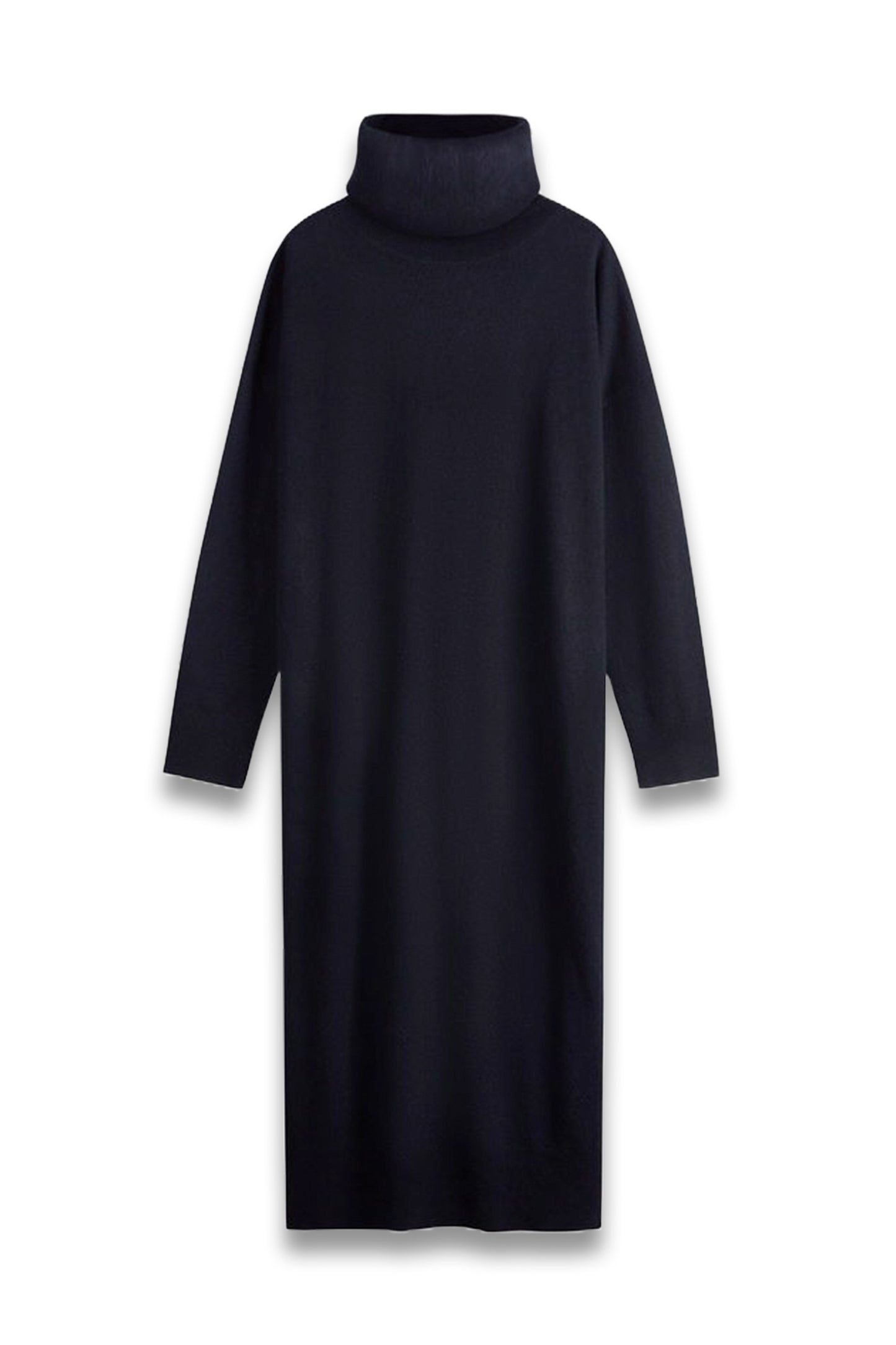 Roll Neck Wool Jumper Dress