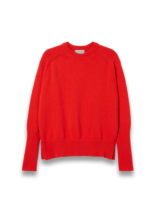 Fine Wool Knit Crew-Neck