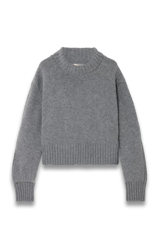 Fintra Crop Wool Turtleneck Sweater