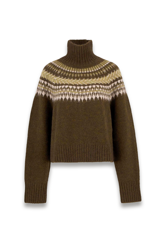 Lorrie Fair Isle Roll-neck Jumper