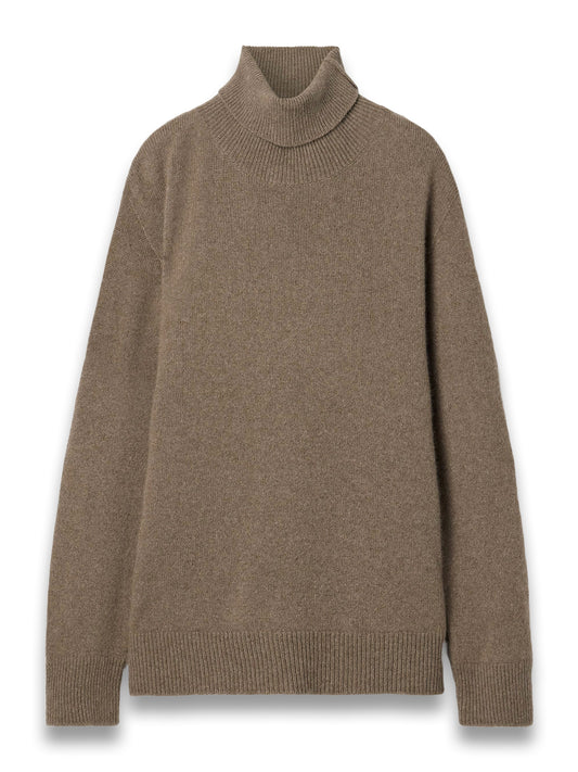 Hepny Mélange Cashmere Turtleneck Sweater