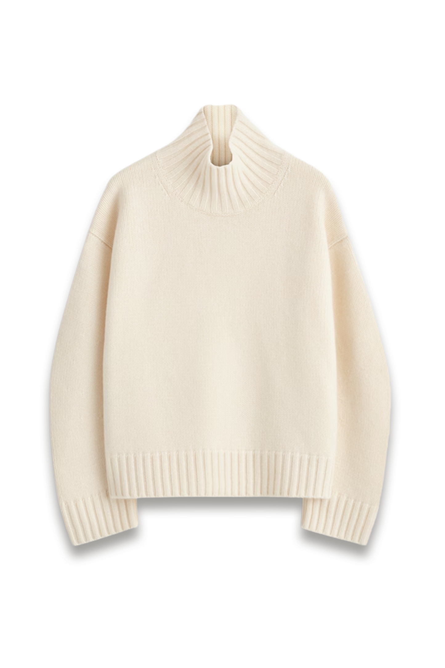 Chunky Cashmere Funnel-neck Jumper