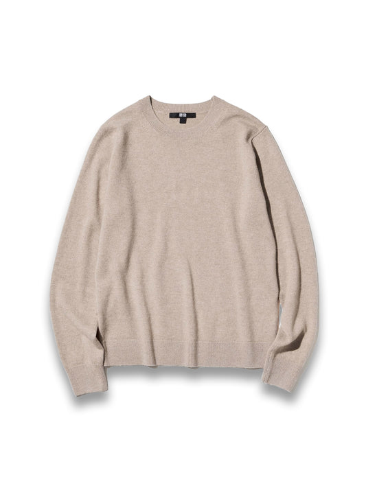 Brown 100% Cashmere Crew Neck Jumper