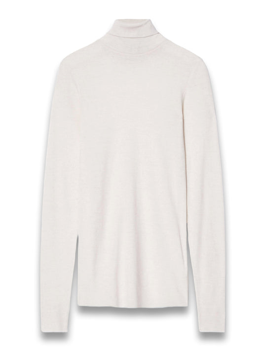 Merino Wool Turtleneck Top