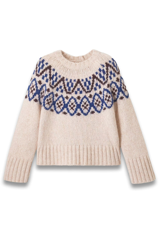Alpaca Cotton Jacquard Jumper