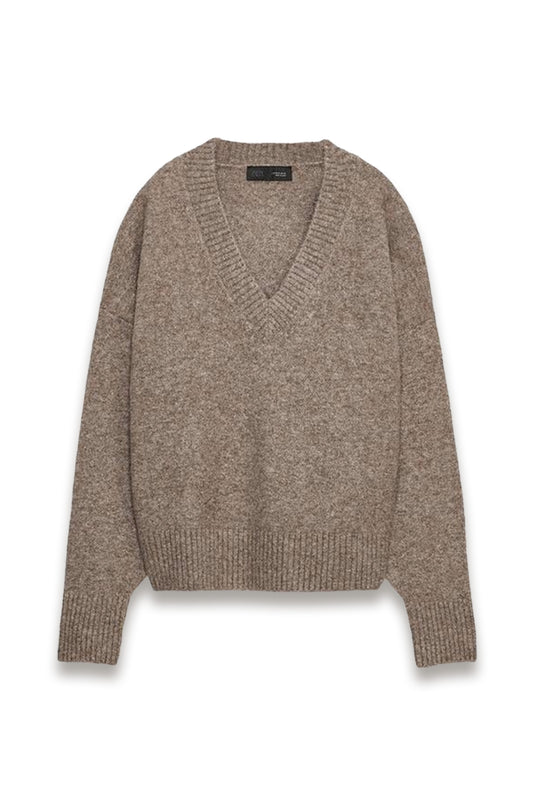 Soft Knit V-Neck Sweater