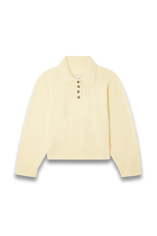 Homere Embroidered Cashmere Polo Sweater
