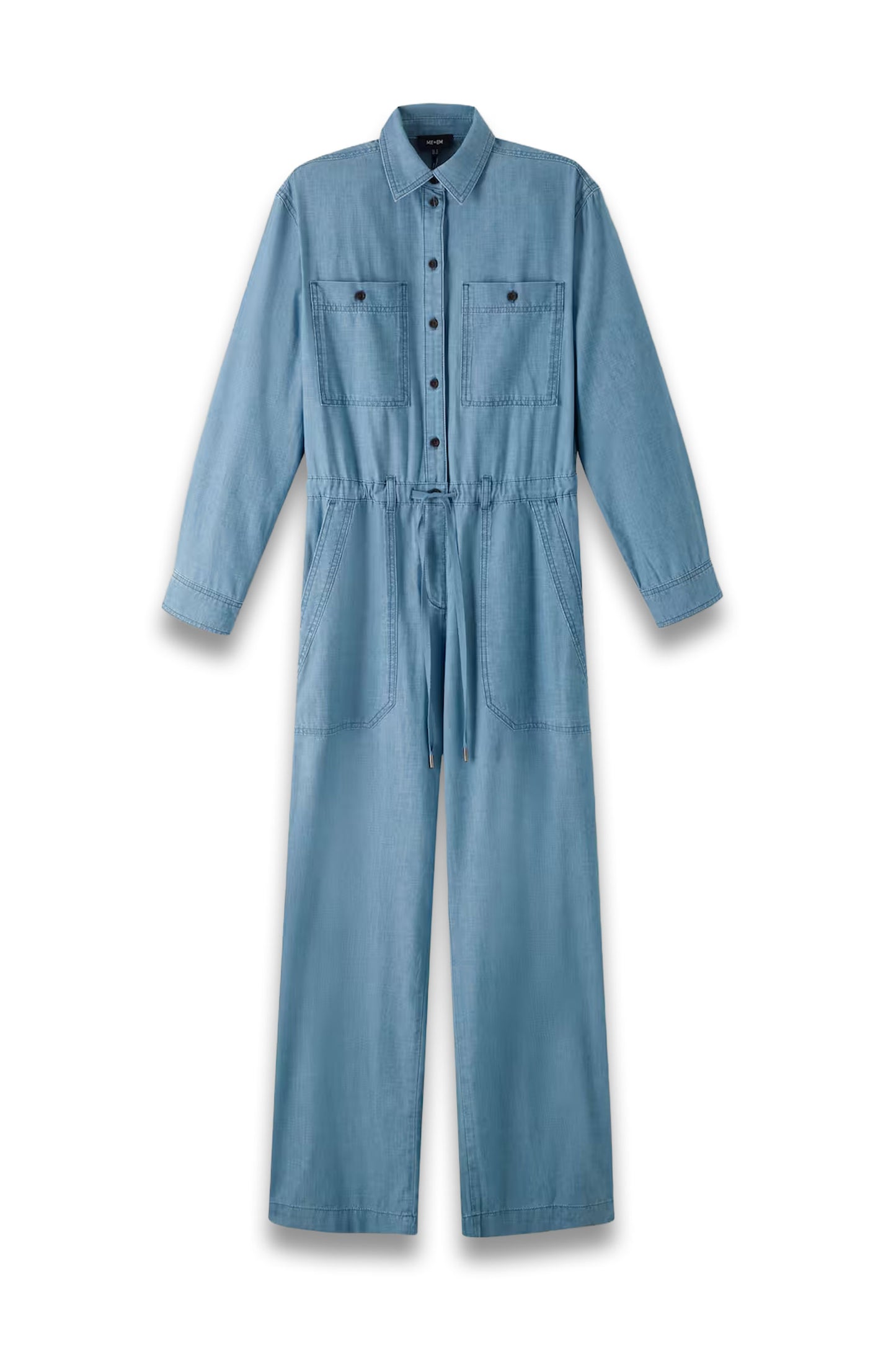 Relaxed Denim Jumpsuit