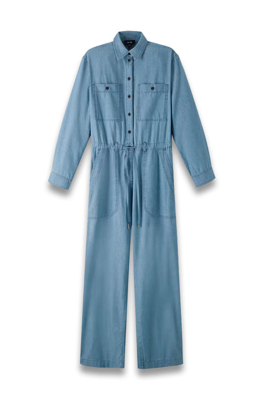 Relaxed Denim Jumpsuit