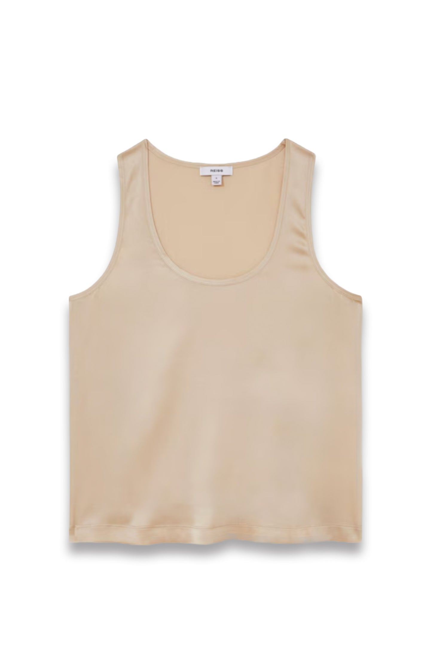 Silk-Front Cami Top in Neutral