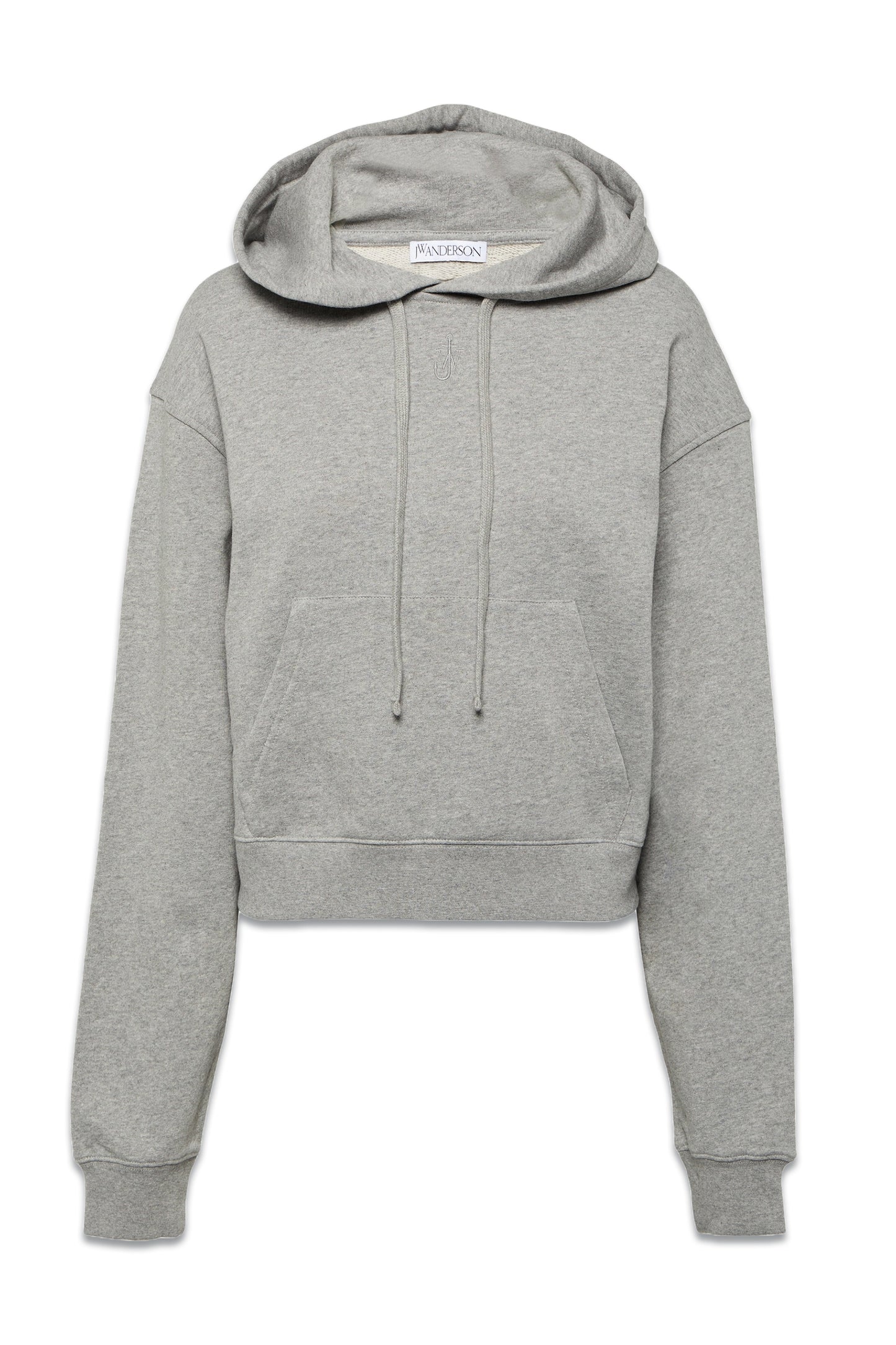 Cropped Cotton Hoodie