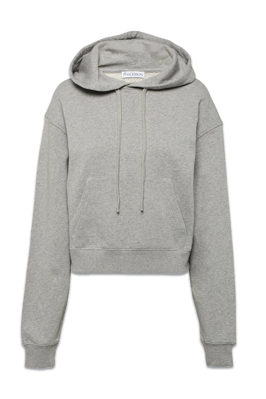 Cropped Cotton Hoodie