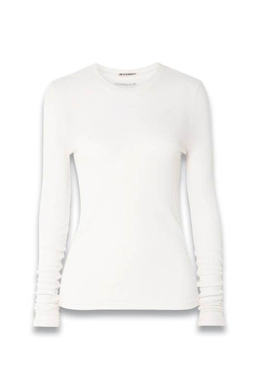 Ribbed Modal-jersey T-shirt