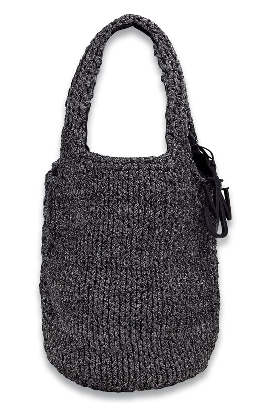 Metallic Knitted Tote