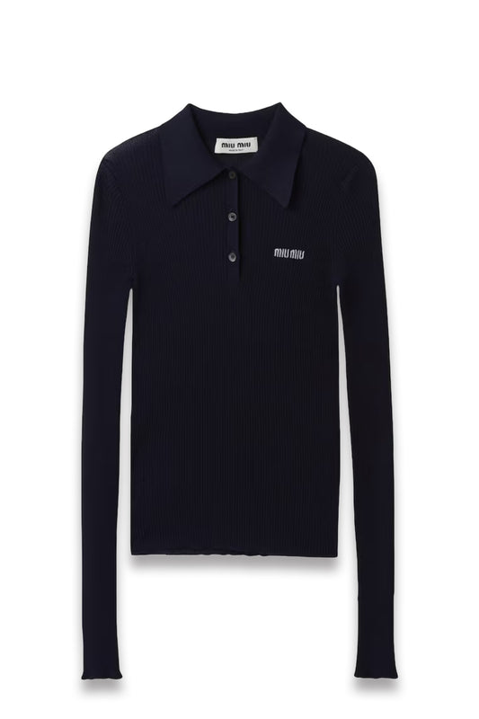 Cashmere-Silk Polo Shirt
