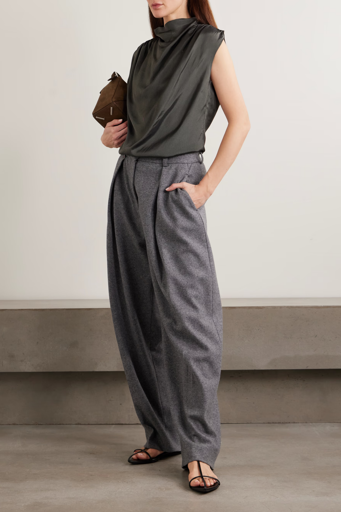 Penny Draped Satin Top