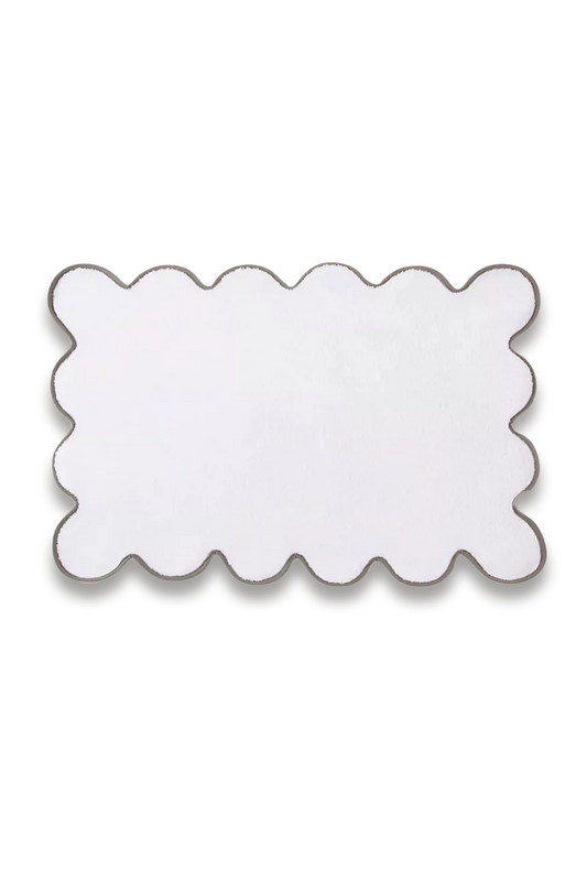 Kassatex Chairish Scallop-edge Bath Mat