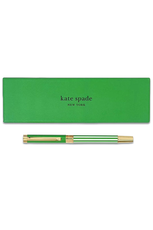 Kate Spade New York Stripe Ballpoint Pen, Green
