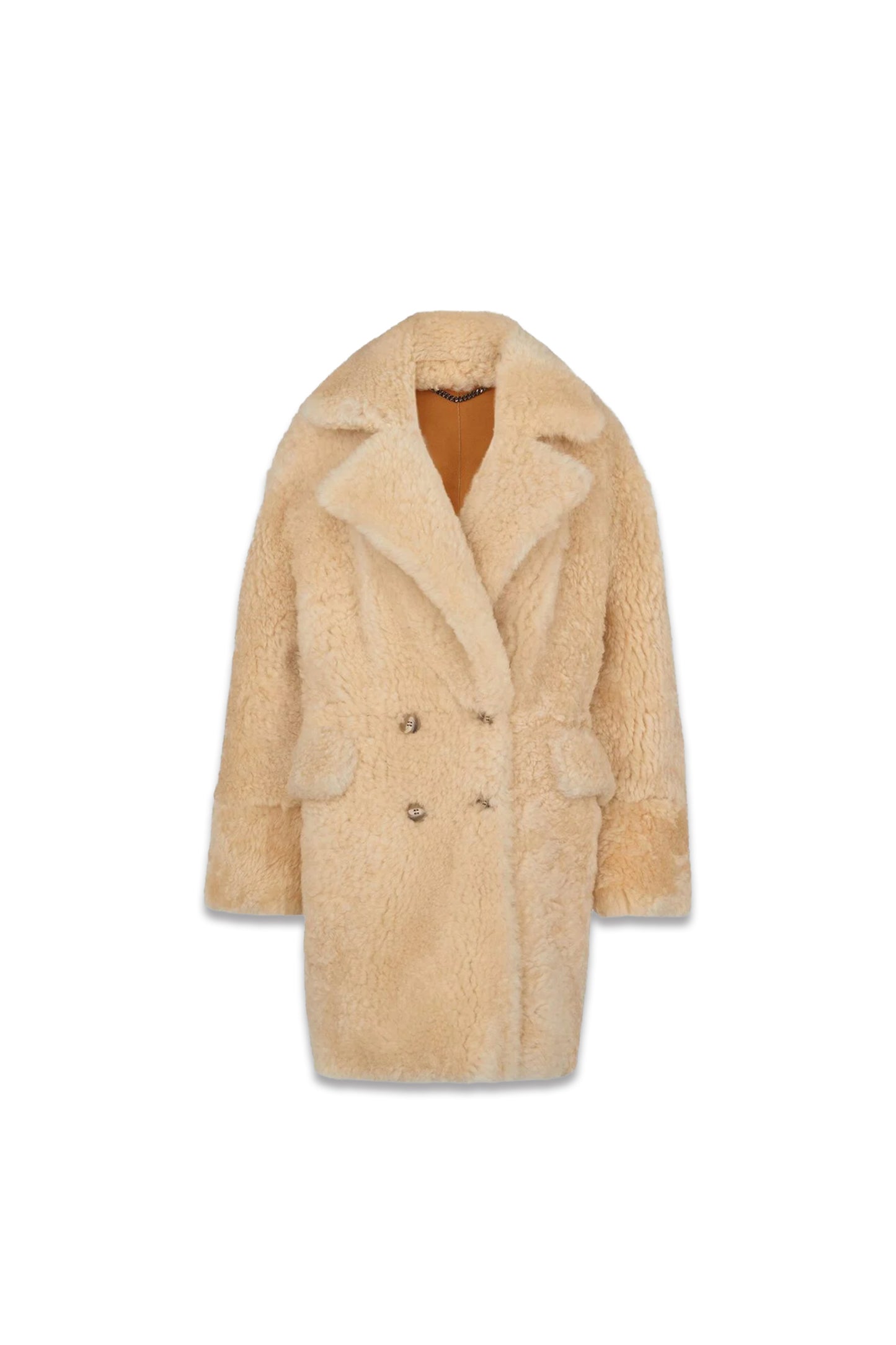 Ivory Borg Sheepskin Coat