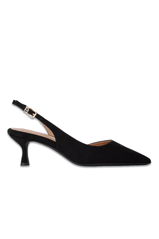 Aria Slingback Court Shoes, Black