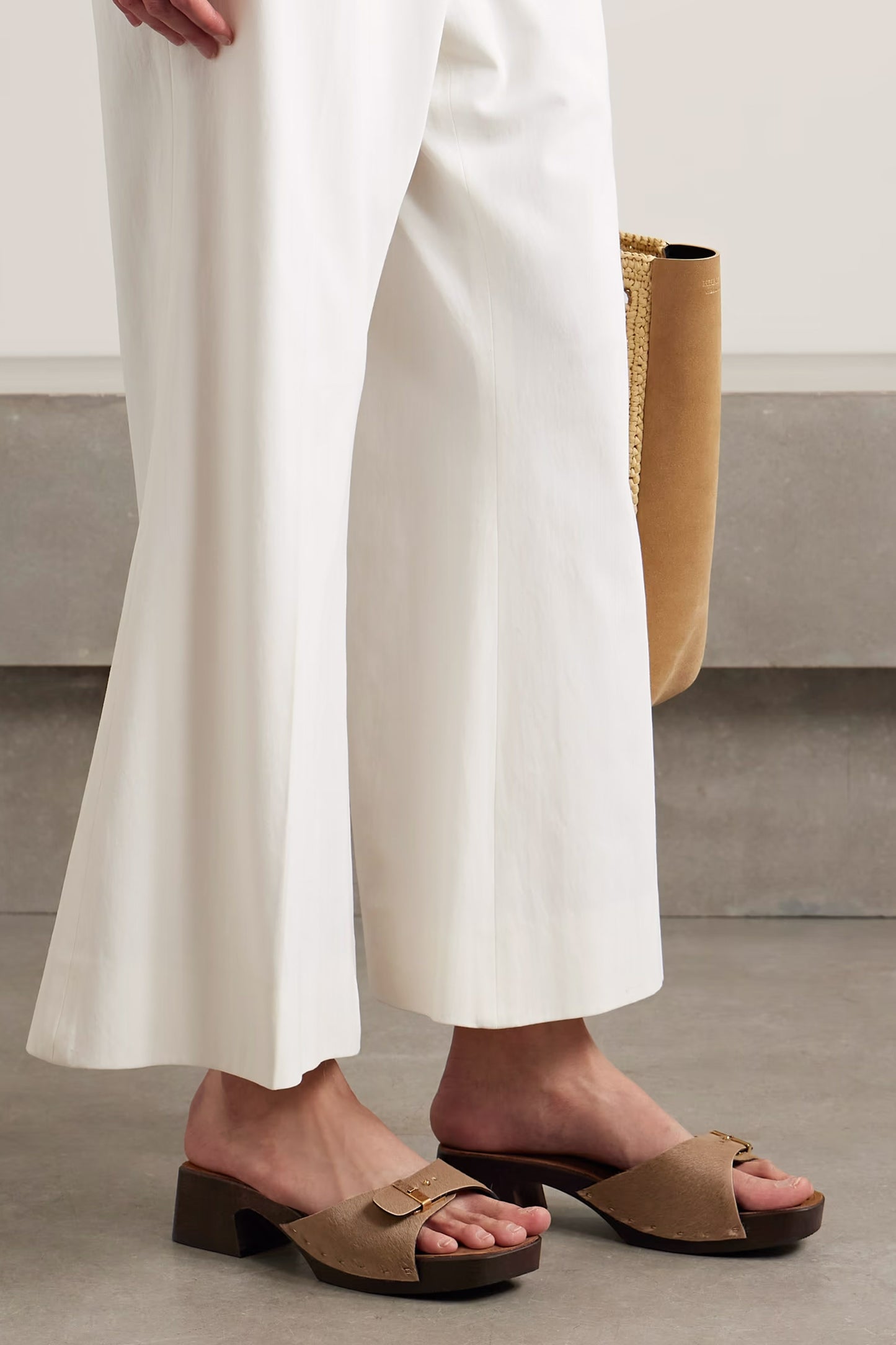 Britt Buckled Calf Hair Mules