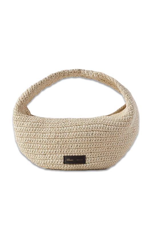 Olivia Medium Raffia Shoulder Bag