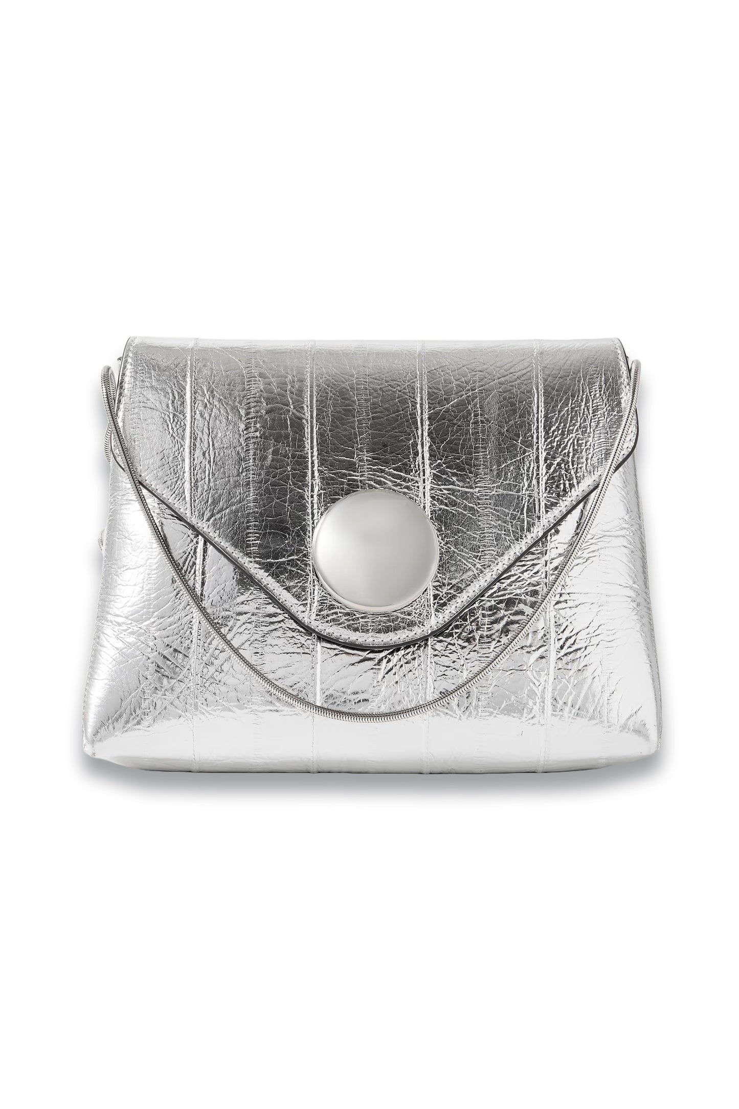Bobbi Metallic Eel Shoulder Bag