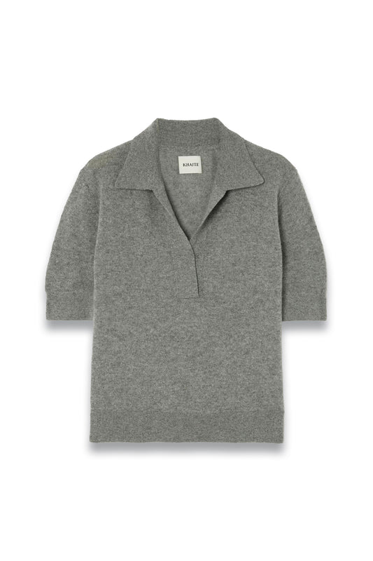 Shrunken Jo Cashmere-blend Polo Shirt
