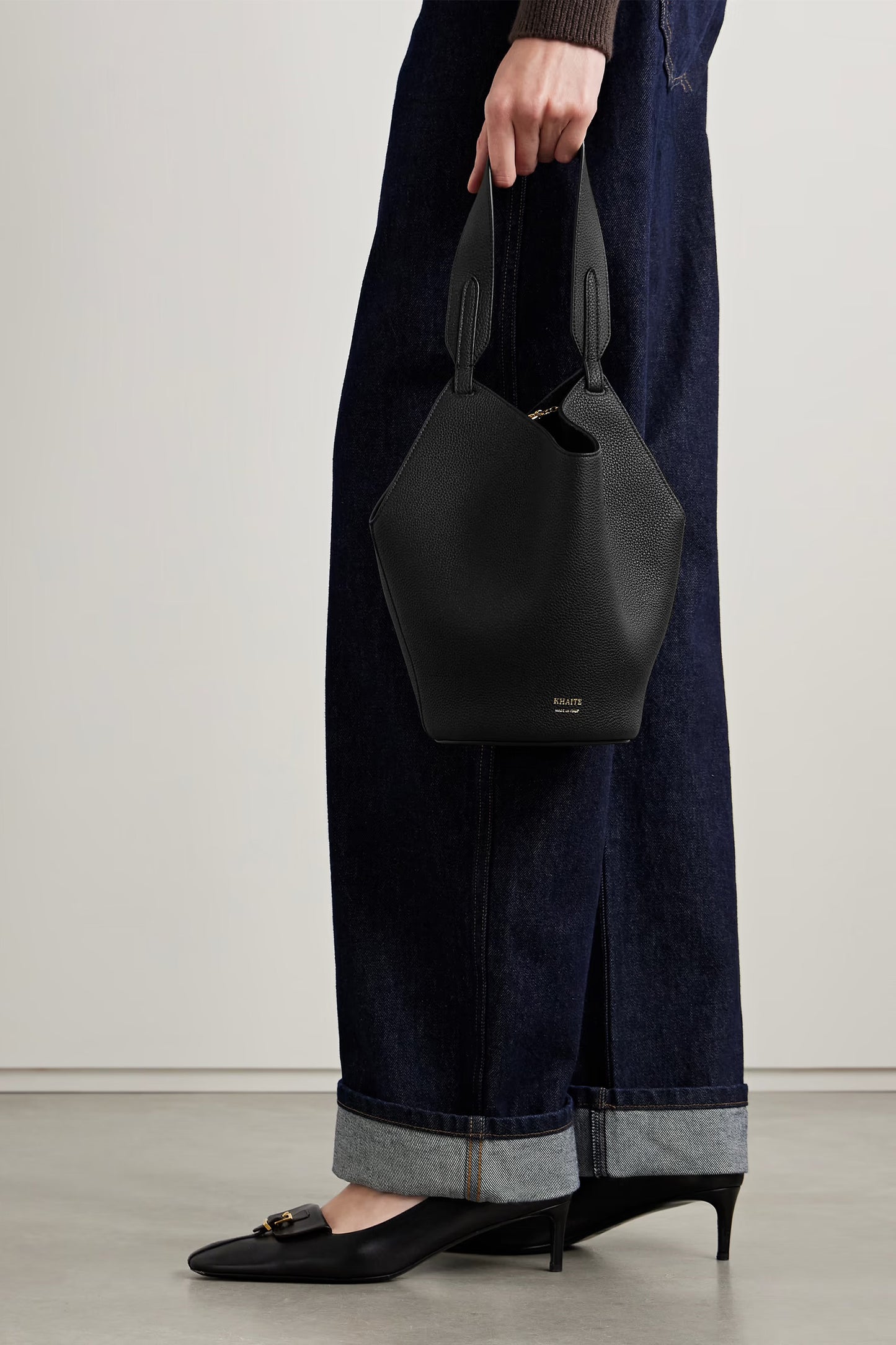 Lotus Mini Leather Tote