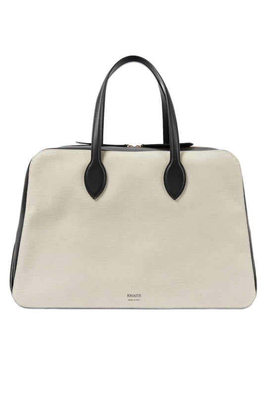 Maeve Large Canvas And Leather Duffel Bag