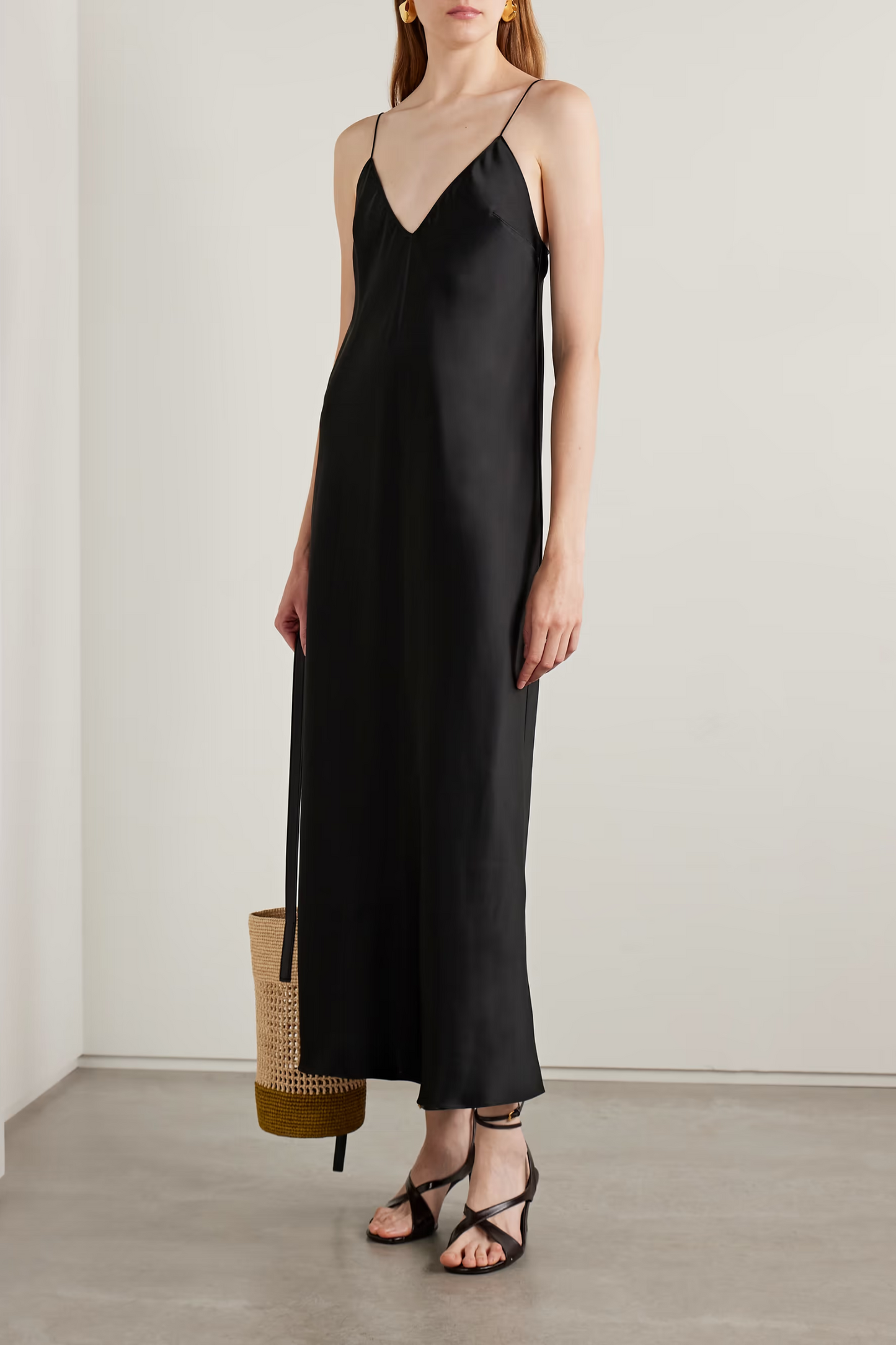 Taja Satin Maxi Dress