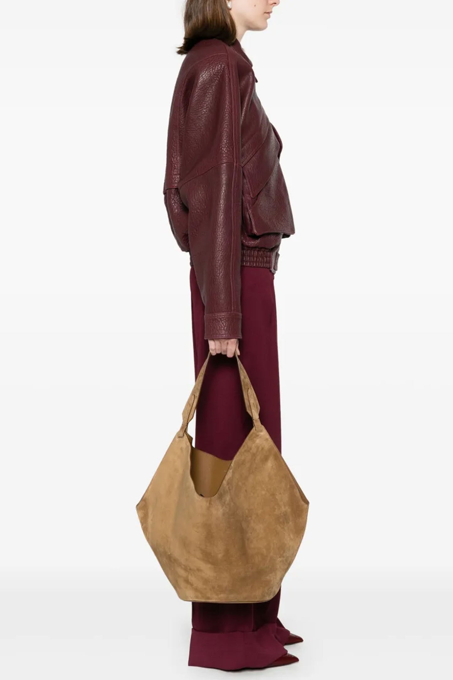 Lotus Medium Suede Tote