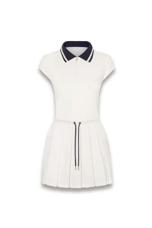 Nico Pleated Pointelle-jersey Dress