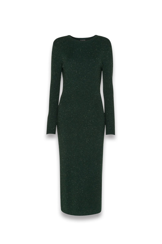 Dark Green Annie Sparkle Knit Dress