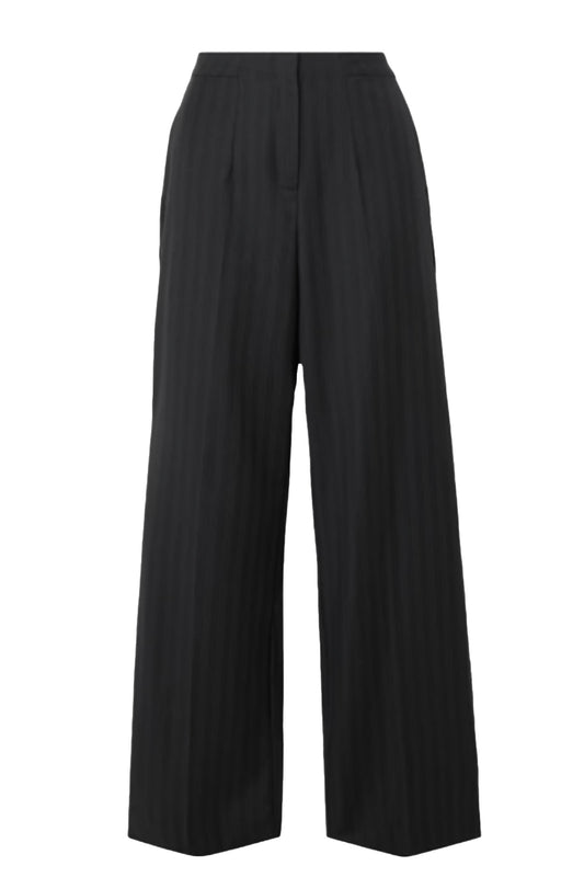 Pinstriped Wool-twill Straight-leg Pants