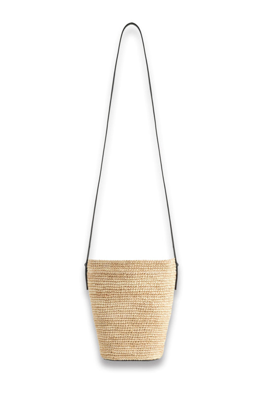 Mini Bucket Bag Straw