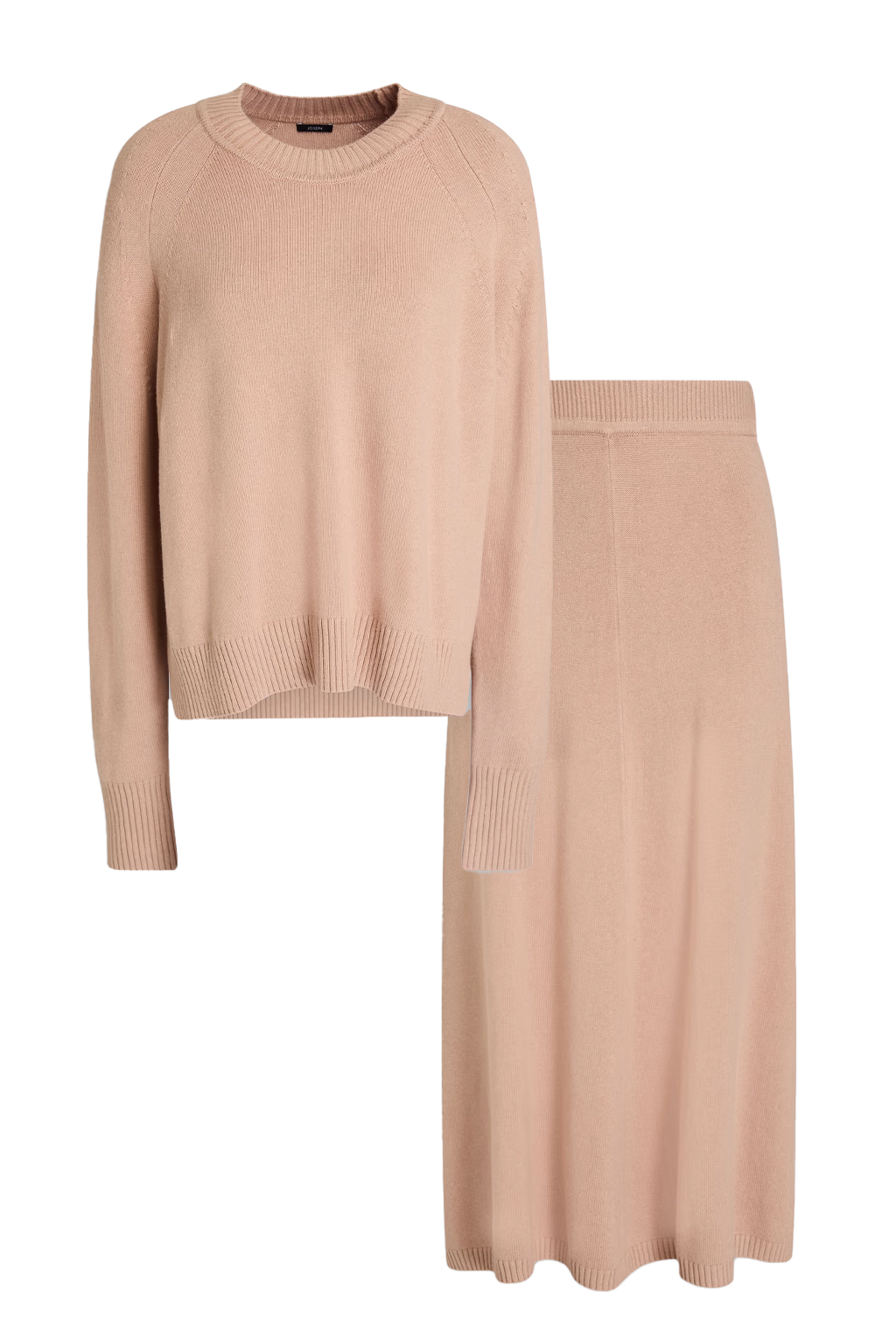 Silk-blend sweater & Silk-blend midi skirt