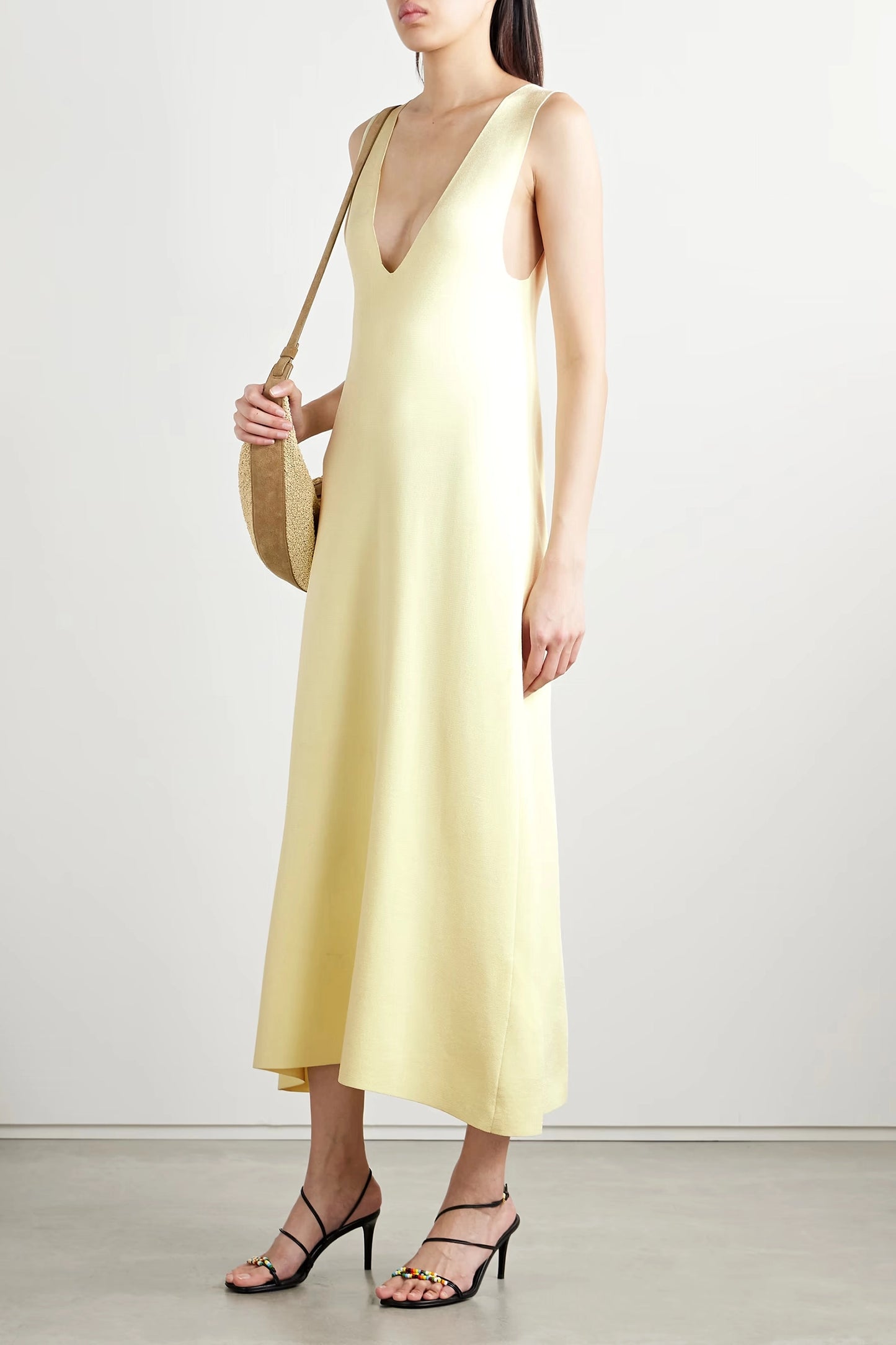 Keran Stretch-Knit Midi Dress