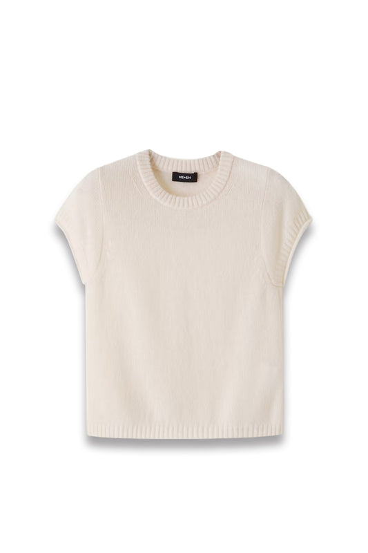 Merino Cashmere Silk Shrunken Baby Tee