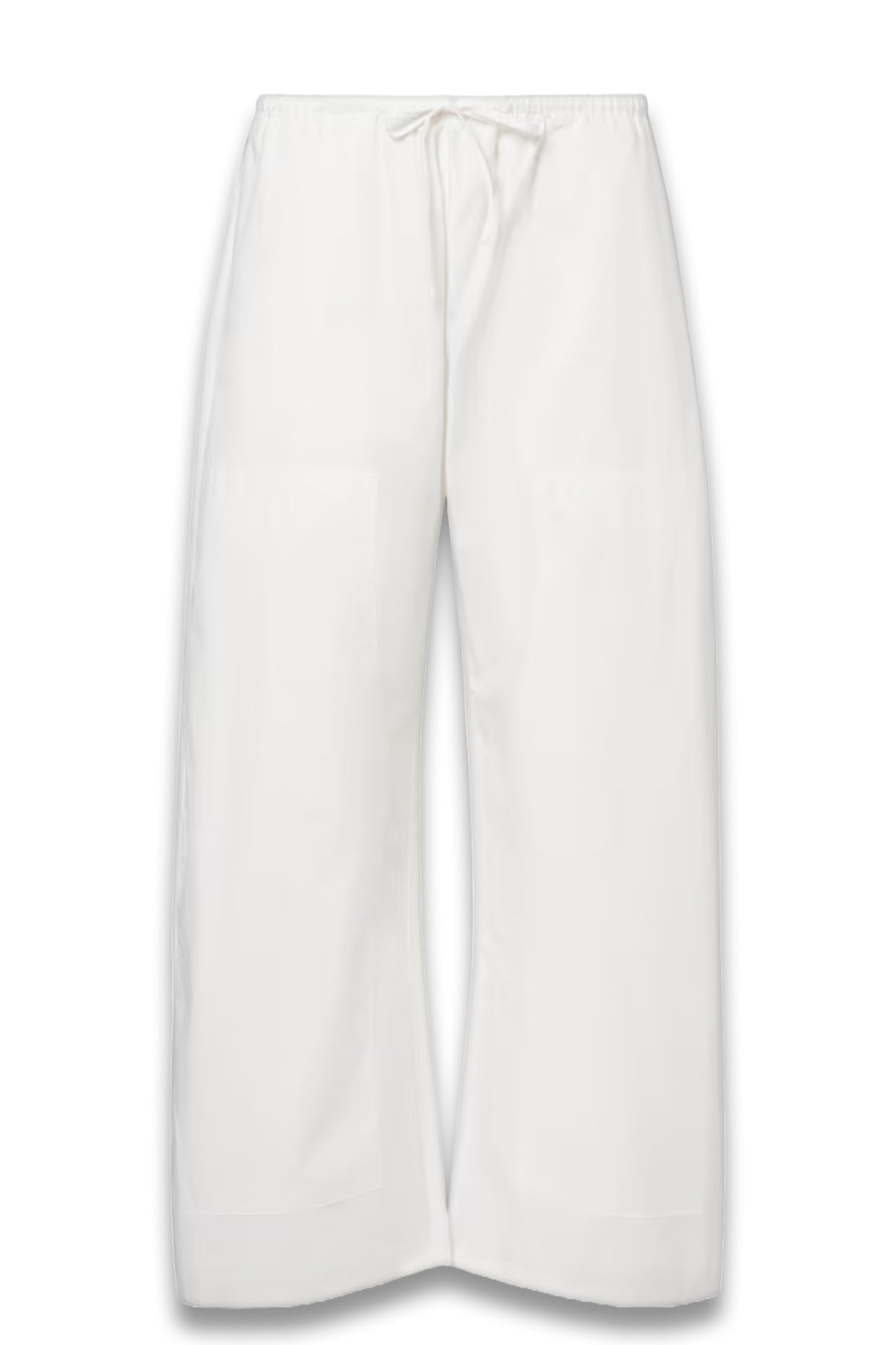 Kyoto Cotton Barrel-Leg Pants