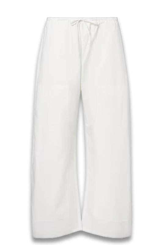 Kyoto Cotton Barrel-Leg Pants