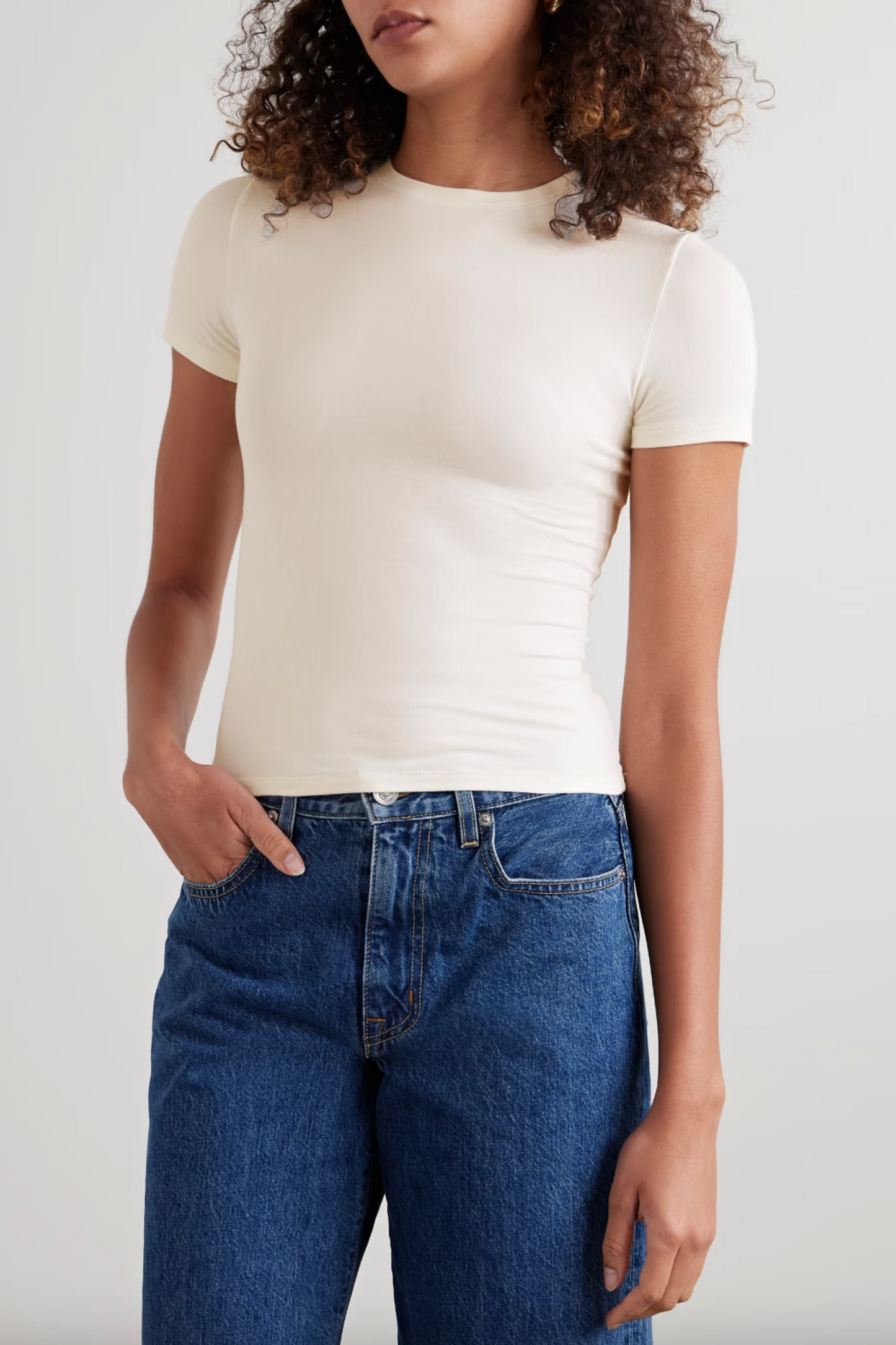 Stretch-Cotton Jersey T-shirt - Marble