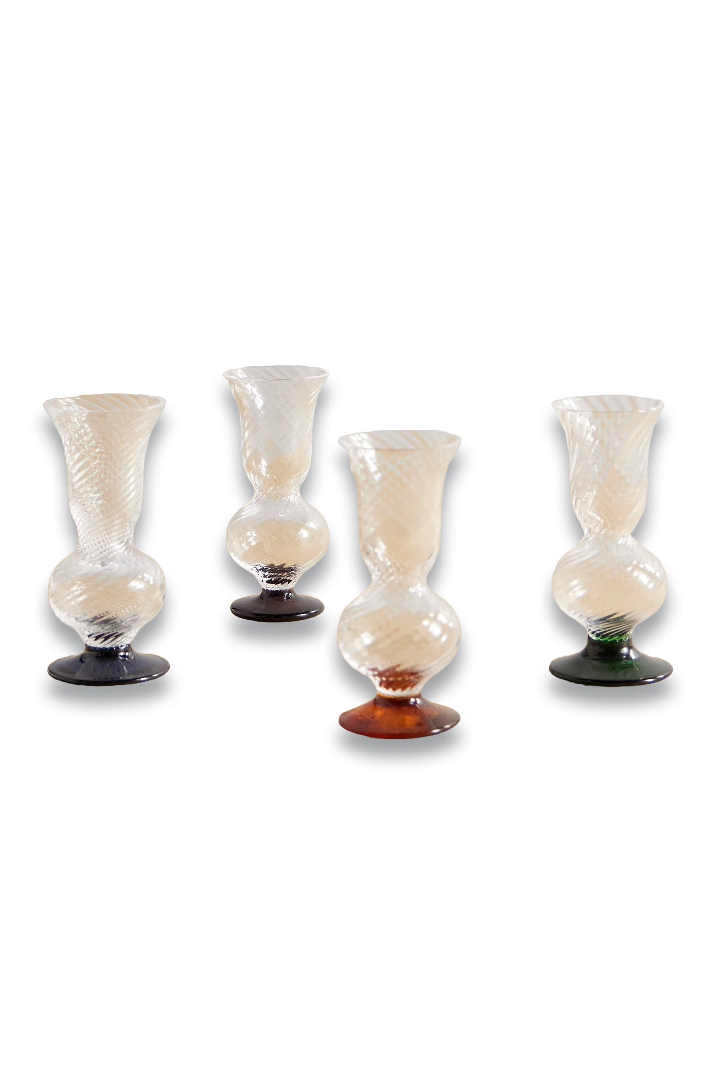 Sippers Set Of Four Mini Murano Glasses