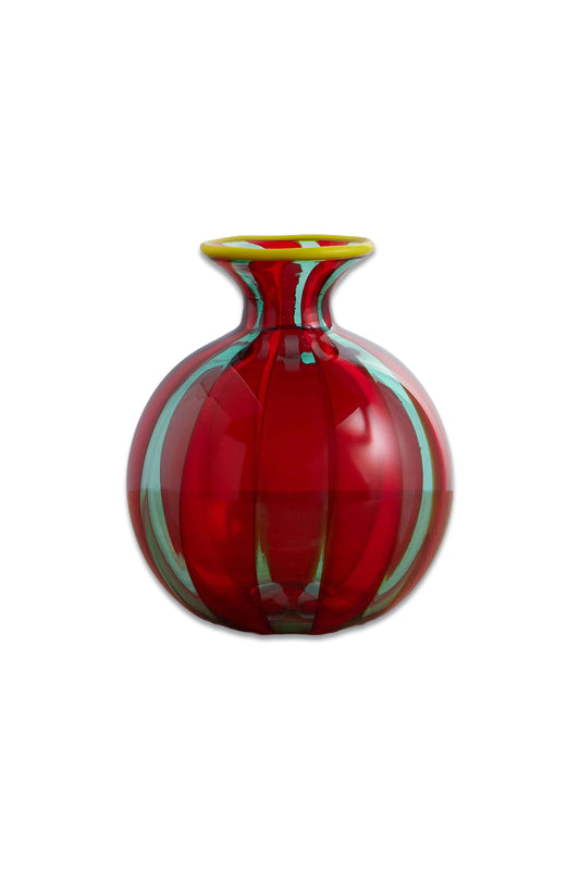 Mini Ciccio Striped Murano Glass Vase
