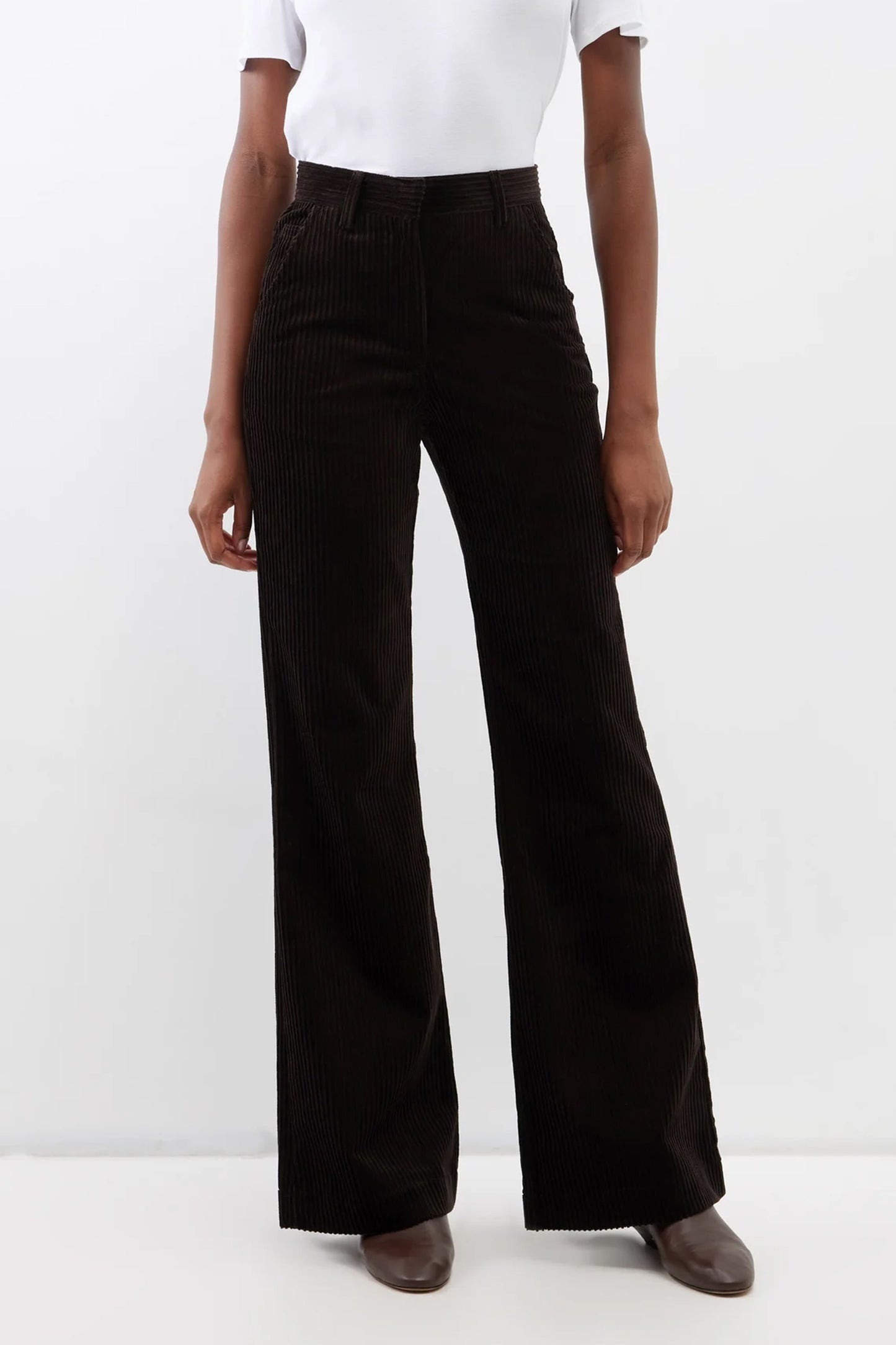 Cotton-blend Corduroy Straight-leg Trousers
