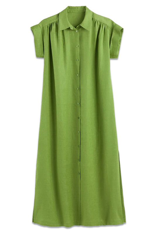Linen Midaxi Shirt Dress