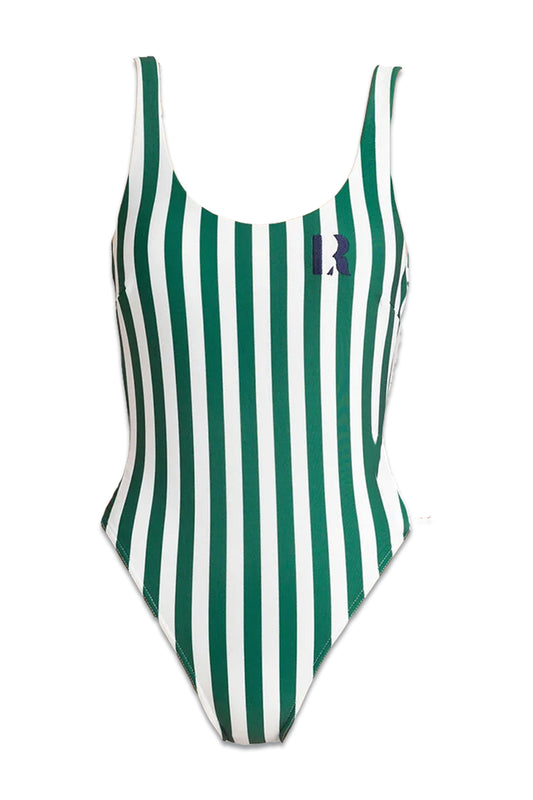 Striped Racerback Swimsuit